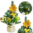 Dekorativer goldener Weihnachtsbaum 20cm