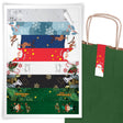 Große Weihnachtsaufkleber für Geschenke BLATT MIX