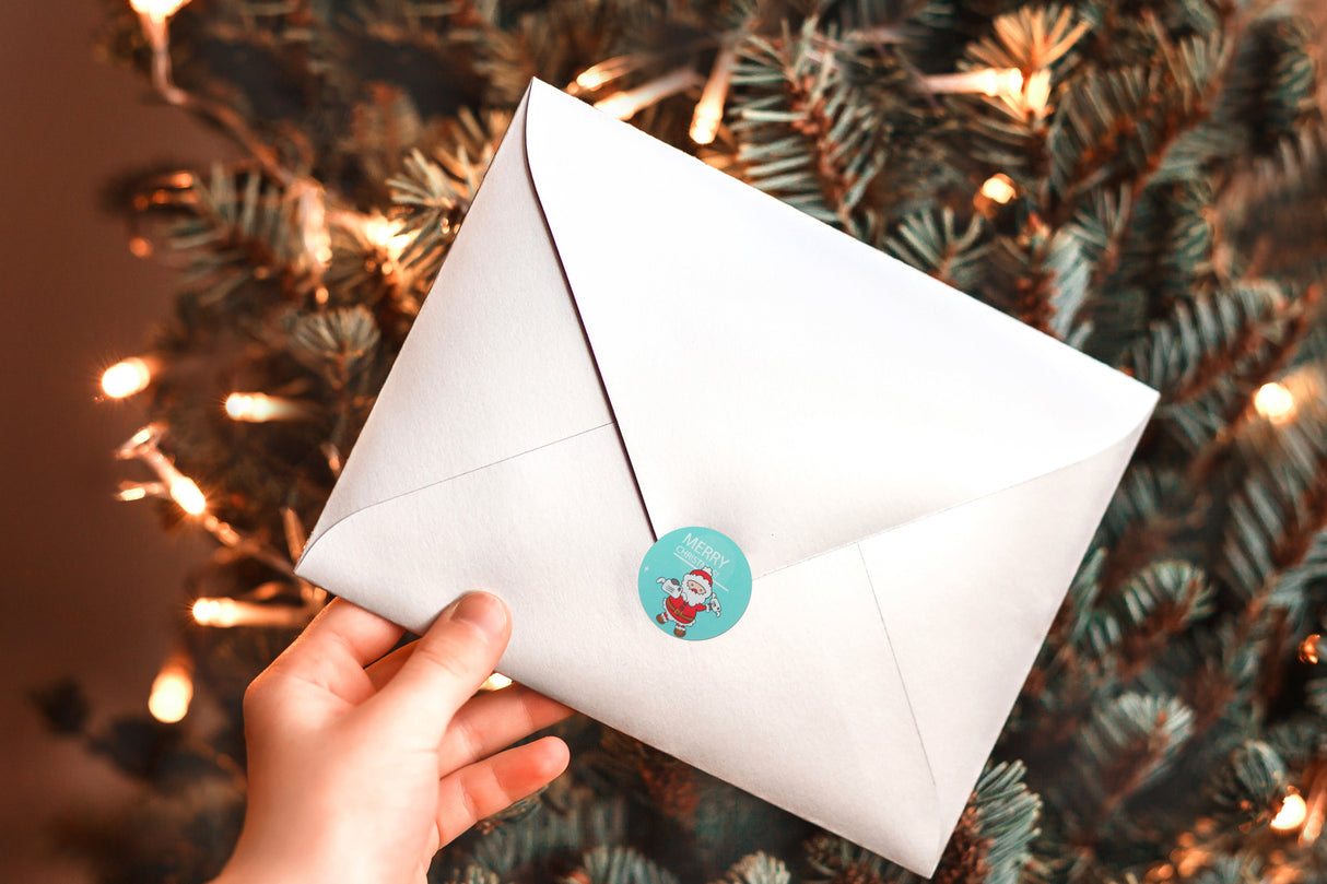 Bunte Weihnachtsaufkleber, 500 Stück.