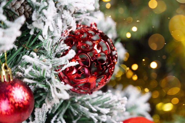 Set Christbaumkugeln 6/4/3cm 100St.