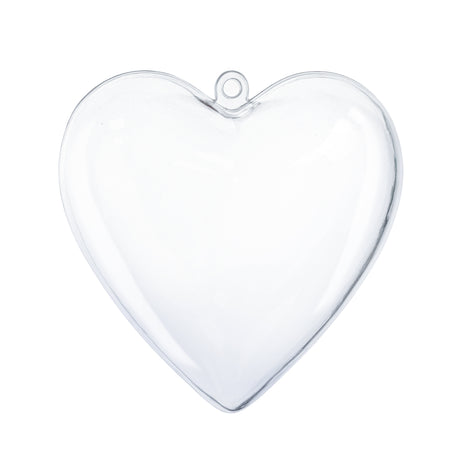 Transparente Kunststoffkugeln Herz 5 St.