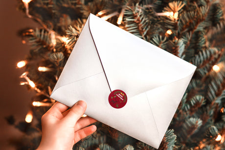 Weihnachtsaufkleber Rot 500St.