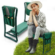 Klappbarer 2-in-1-Gartenhocker mit Kniebankfunktion