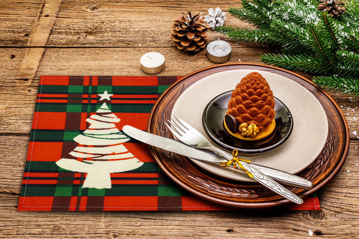 Weihnachtstischsets – 6er-Set