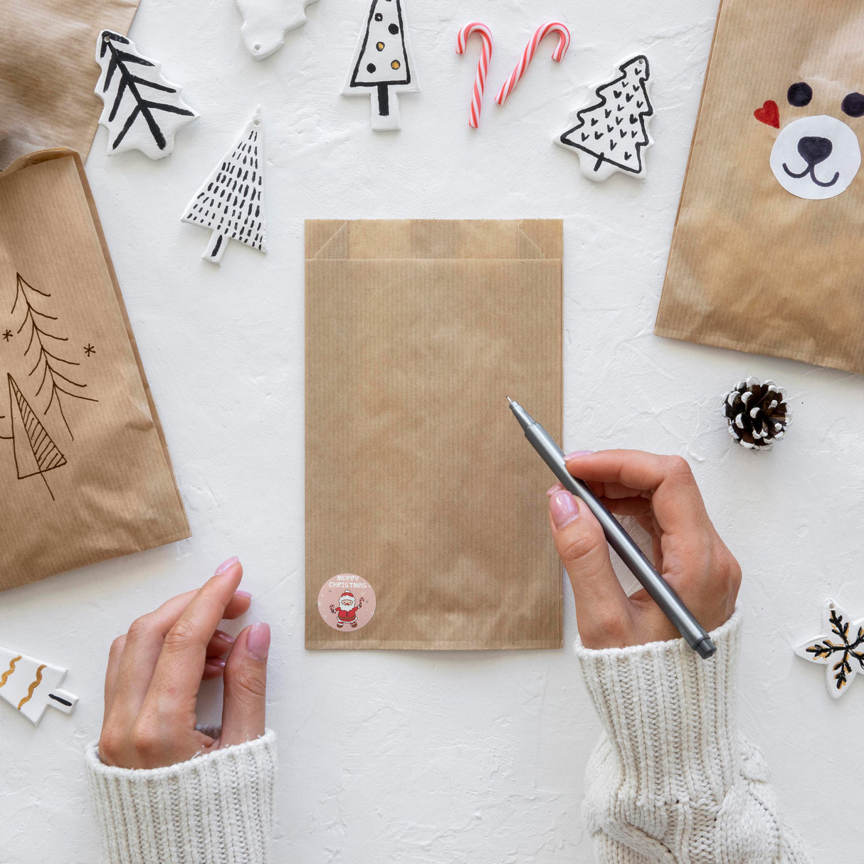 Weihnachtsaufkleber Bunt 500 Stück