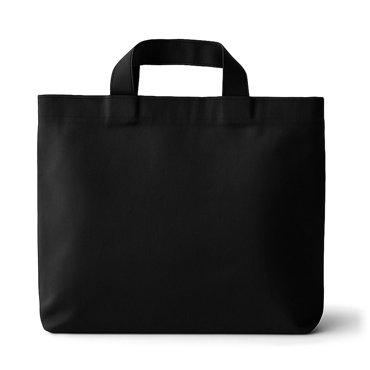 Baumwolltasche 44 x 10 x 44 cm, Henkel 35 cm, 280 g/m², schwarz