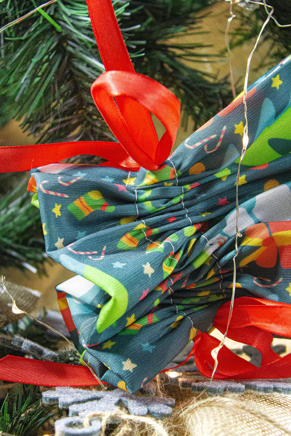 Weihnachtbeutel aus Polyester Schneemann 30x45cm