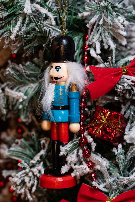 Nussknacker-Weihnachtsbaumhänger - 6er-Set