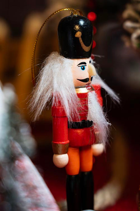 Nussknacker-Weihnachtsbaumhänger - 6er-Set