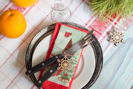 Servietten mit einem Weihnachtshaus 20 Stück