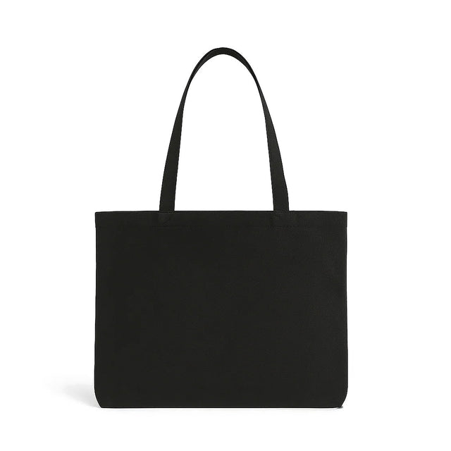 Baumwolltasche 38 x 30 cm, Henkel 100 cm, 145 g/m², schwarz