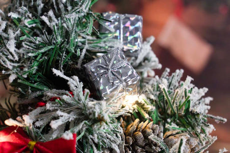 Weihnachtsbaumanhänger Rot, Silber 24 St.