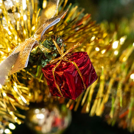 Weihnachtsbaumanhänger Rot, Silber 24 St.