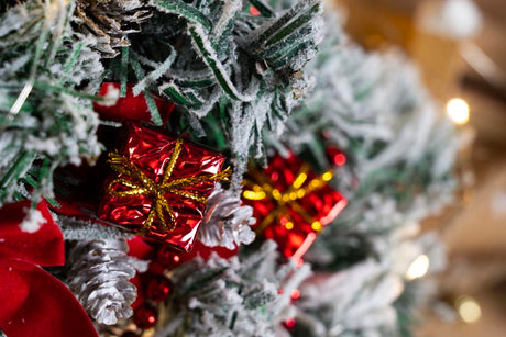 Weihnachtsbaumanhänger Rot, Silber 24 St.