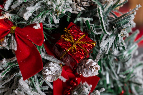 Weihnachtsbaumanhänger Rot, Silber 24 St.