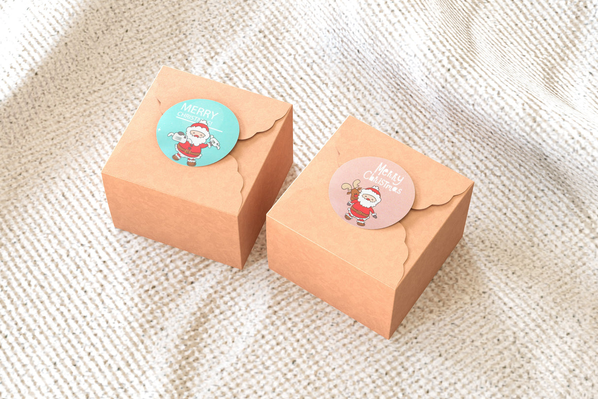 Bunte Weihnachtsaufkleber, 500 Stück.