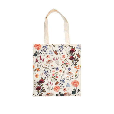 Baumwolltasche Blumen 35x38cm