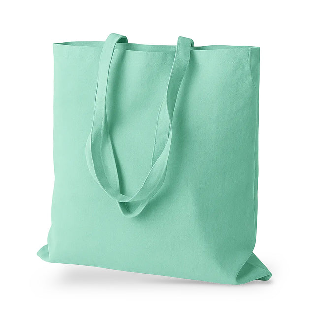 Baumwolltasche 38 x 42 cm, Henkel 70 cm, 145 g/m², mint