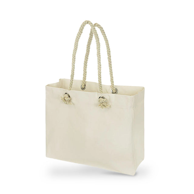 Baumwolltasche 42 x 14 x 14 x 38 cm, 220 g/m², natur, Strandtasche