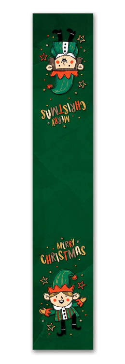 Große Weihnachtsaufkleber für Geschenke BLATT MIX