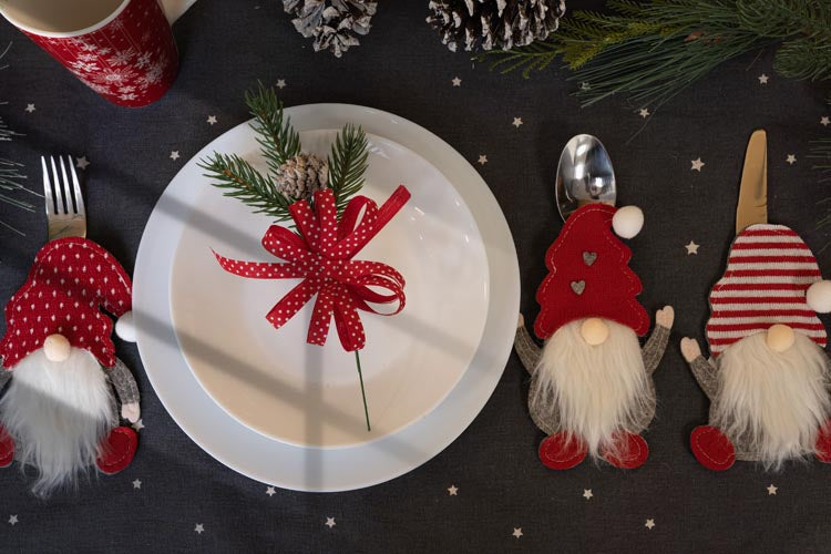 Weihnachtsbesteckhülle 3-tlg.