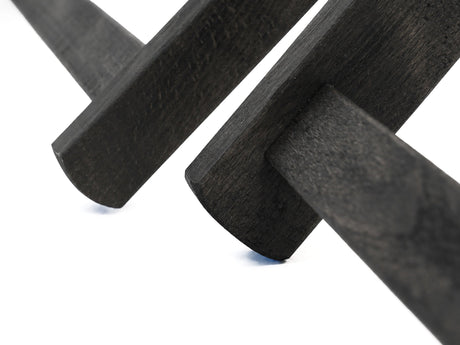 Holzliegestuhl ALOHA – Schwarzes Gestell, geölt, PREMIUM