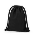 Baumwollbeutel mit Kordelzug 15 x 15 cm, 220 g/m², schwarz