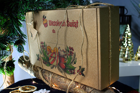 Weihnachtsmann-Geschenkbox, 3-teilig.