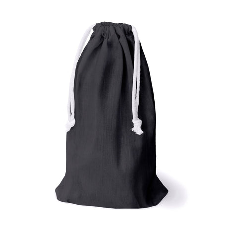 Baumwollbeutel mit Kordelzug 15 x 35 cm, 220 g/m², grau
