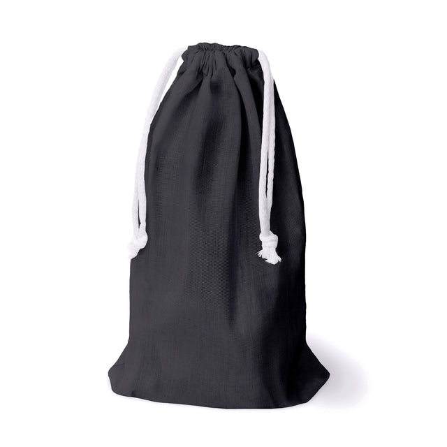 Baumwollbeutel mit Kordelzug 15 x 35 cm, 220 g/m², grau