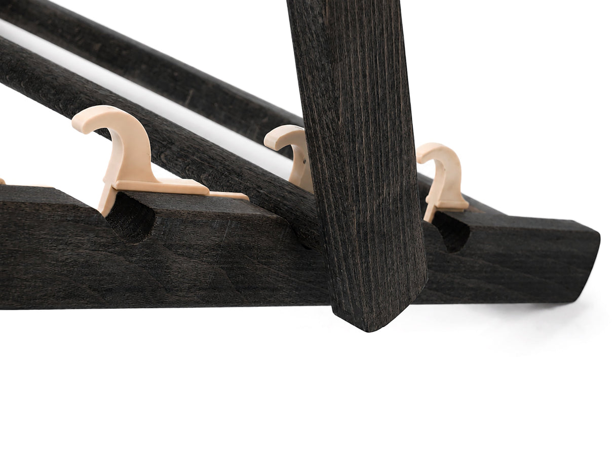Holzliegestuhl COOL SUMMER - schwarzes Gestell geölt PREMIUM