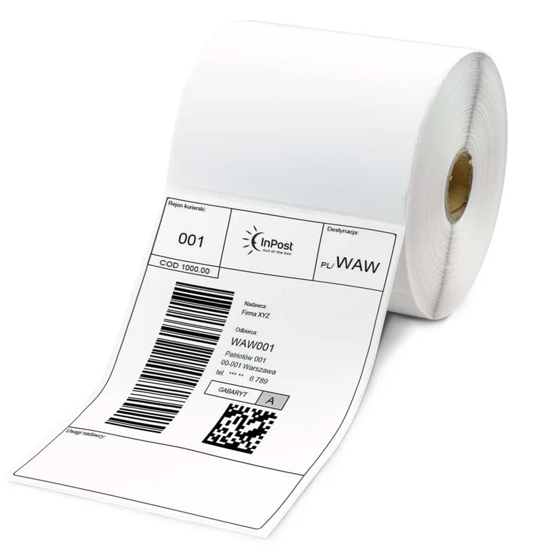 Thermoetiketten Weiß 10x15 cm – 500 Stück – kompatibel mit ZEBRA