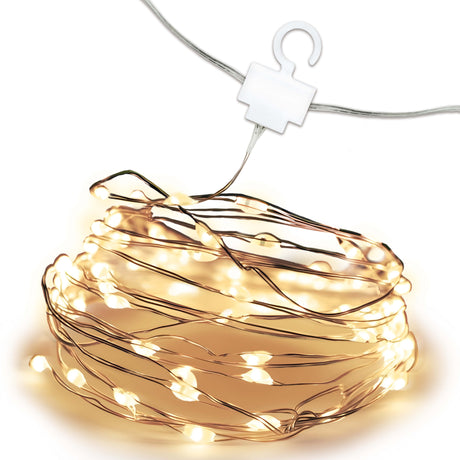 Lichtervorhang Lampen WARMES LICHT 3m