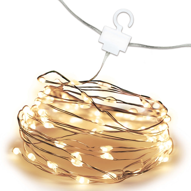 Lichtervorhang Lampen WARMES LICHT 3m