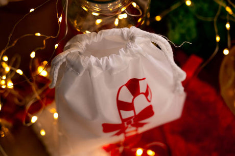 Weihnachts-Polyestertasche 16x21cm ROTES KÜKEN