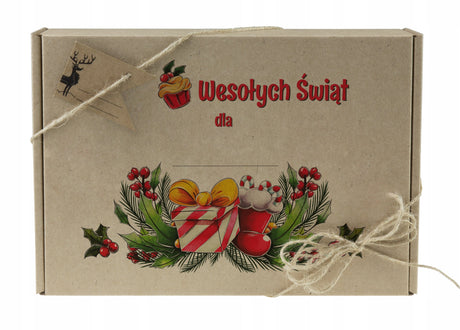 Weihnachtsmann-Geschenkbox, 3-teilig.