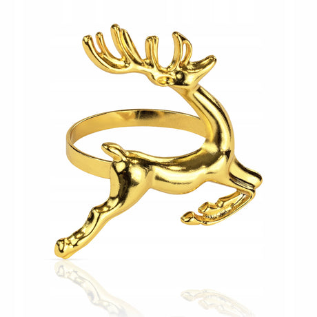 Goldener Hirsch Serviettenring