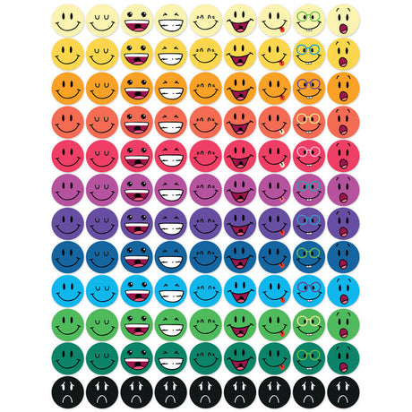 Motivationsaufkleber SMILE FACES 108St.