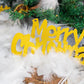 Künstlicher Weihnachtsbaum aus Kiefernholz + Dekorationen