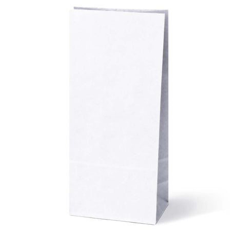 Papiertüten ohne Griff Weiß 12+9,5x32,5cm 1000 Stück
