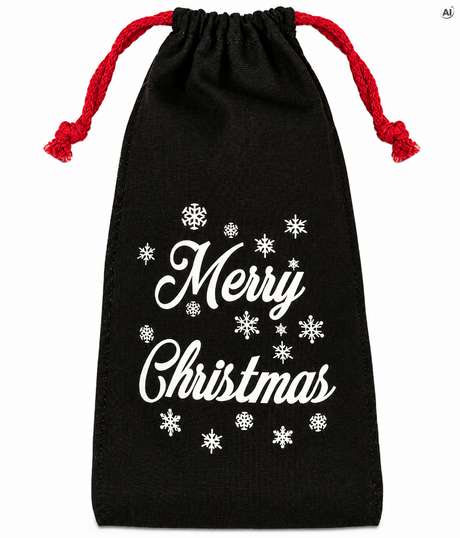 Woreczek bawełniany  15x30cm Merry Christmas