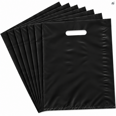 Plastiktüten 250 x 300 mm, 50 Stück – verschiedene Farben Schwarz
