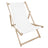 Holz-Liegestühle Einfarbig / Verschiedene Farben Weiß