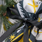 Polyester-Weihnachtsbeutel 30x45cm RENTIER UND Baum