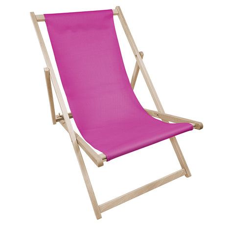 Holz-Liegestühle Einfarbig / Verschiedene Farben Rosa