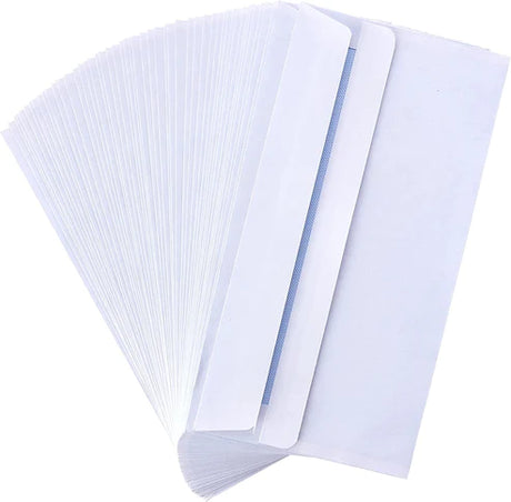Papierumschläge weiß, selbstklebend DL - 50 Stück