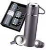 Thermos und Thermobecher 500 ml + Becher - VERSCHIEDENE FARBEN Grau