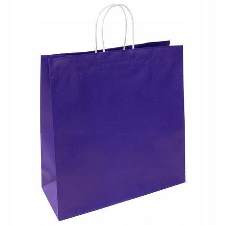 Papiertasche mit gedrehtem Griff Premium - VIOLETT - 350x150x400mm