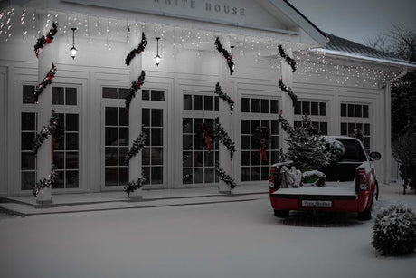 LED Weihnachtsbaum Eiszapfen Lichterkette 500 kaltweiß 12m