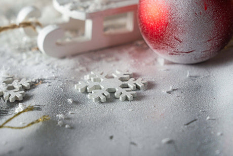 Holzschneeflocken 6 Stk.